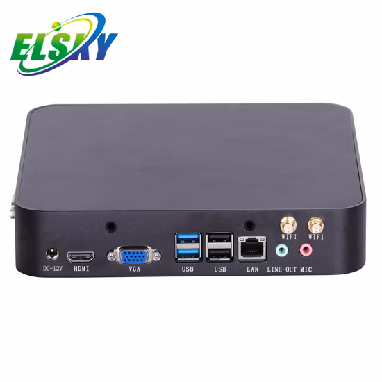 Elsky Mini PC HD4001 8a generazione Quad Core 1.6GHz I5 8250u LAN Thin Client Scheda madre X86 Computer DDR3 8g RAM con display 4K Dp