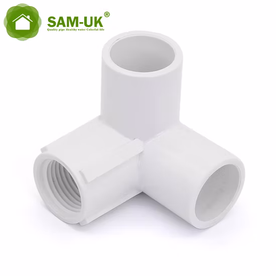 Stampo per iniezione di plastica per tubi a T in PVC con raccordi ad alta pressione